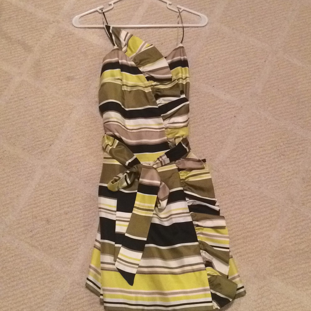 Milly Ruffle Harbor Stripe Dress